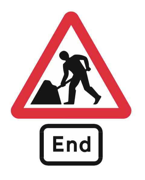 End of road works