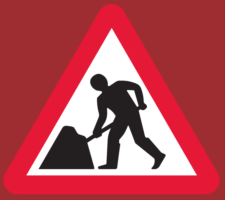 Road works ahead