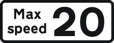 Max speed sign